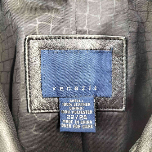 VENEZIA レザーハーフコート メンズ 22/24