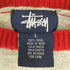 ステューシー Stussy 90-00S インド製 紺タグ ウール L/S ラグラン プルオーバーニット メンズ import:L