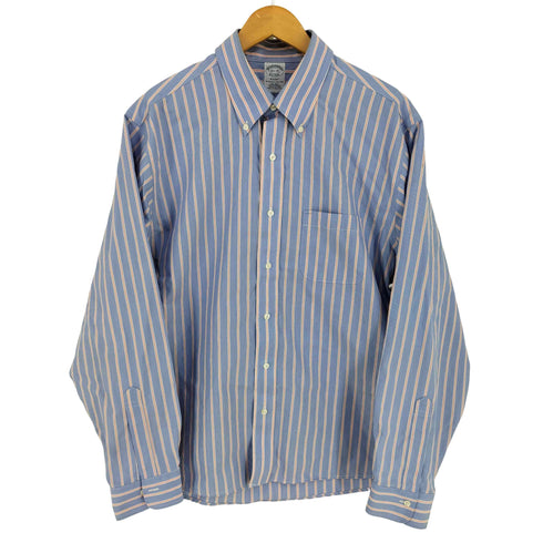 ブルックスブラザーズ BROOKS BROTHERS REGENT スーピマコットン ストライプBDシャツ メンズ 16 1/2-35