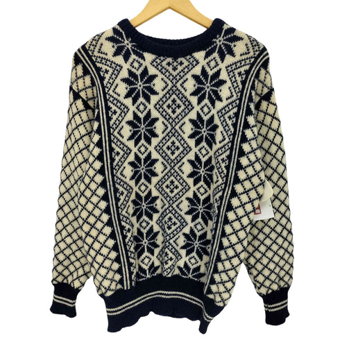 ダーレオブノルウェイ DALE OF NORWAY 80s ノルディック柄 ウール クルーネックニット メンズ import:M