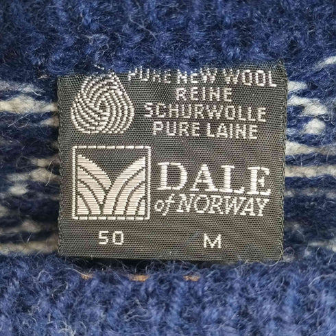 ダーレオブノルウェイ DALE OF NORWAY 80s ノルディック柄 ウール クルーネックニット メンズ import:M
