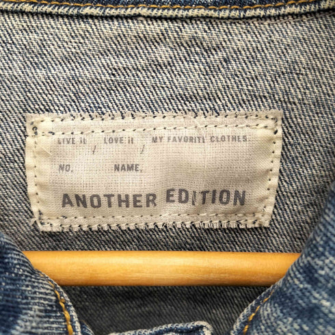 アナザーエディション Another Edition AECM TWILL SHORT BLSN ショートブルゾン ウォッシャブル クロップド デニム ジャケット レディース JPN:M