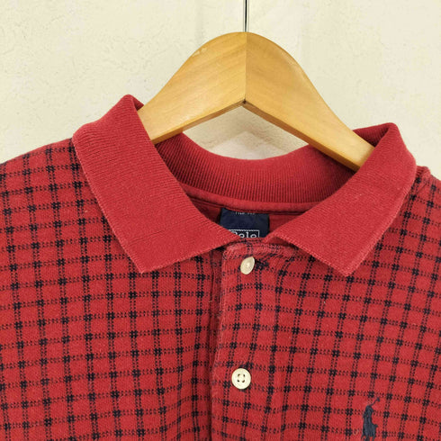 ポロバイラルフローレン Polo by RALPH LAUREN ポニー刺繍 チェック ポロシャツ メンズ import:L