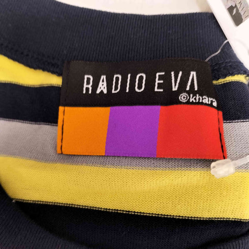 RADIO EVA BORDER T-Shirt ボーダー Tシャツ メンズ JPN:M