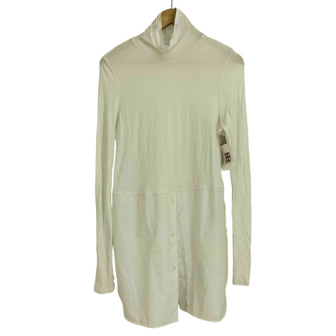 ランバンオンブルー LANVIN en Bleu 23aw シャツコンビ タートルネック レディース 38