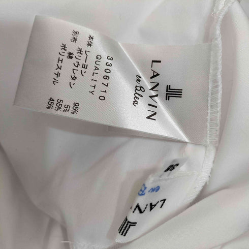 ランバンオンブルー LANVIN en Bleu 23aw シャツコンビ タートルネック レディース 38