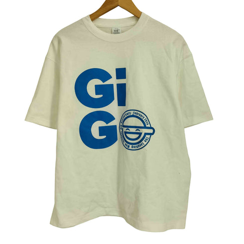 GIGO 笑い男 プリント 半袖 Tシャツ メンズ JPN:M