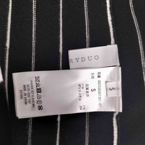 マーキュリーデュオ MERCURYDUO 配色ボーダーストライプニットワンピース レディース JPN:S