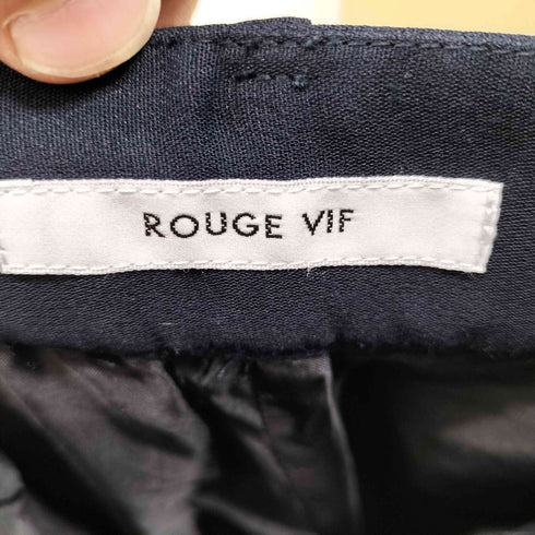 Rouge vif Rouge vif la cle ベルト付き ノンタックワイドパンツ レディース 38
