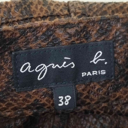 アニエスベー agnes b. パイソンスラックス レディース JPN:38