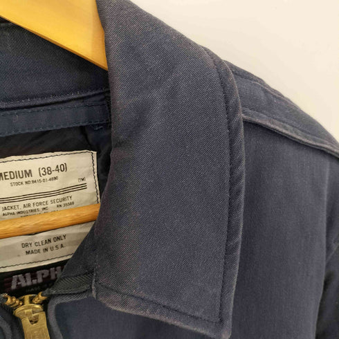 アルファインダストリーズ ALPHA INDUSTRIES USA製 USAF Air Force Security Jacket セキュリティージャケット メンズ import:M