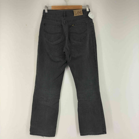 リー Lee ブラックストレートデニムパンツ レディース 28
