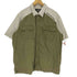 ハーレーダビッドソン HARLEY-DAVIDSON 11SS MILITARY STYLE WOVEN バイカラー S/S ワーク シャツ メンズ import:XL