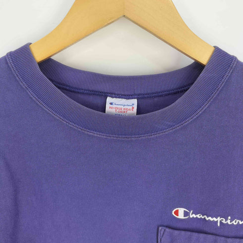 チャンピオン Champion REVERSE WEAVE リバースウィーブ 刺繍タグ 復刻 ロゴ刺繍 ポケットTシャツ メンズ import:S