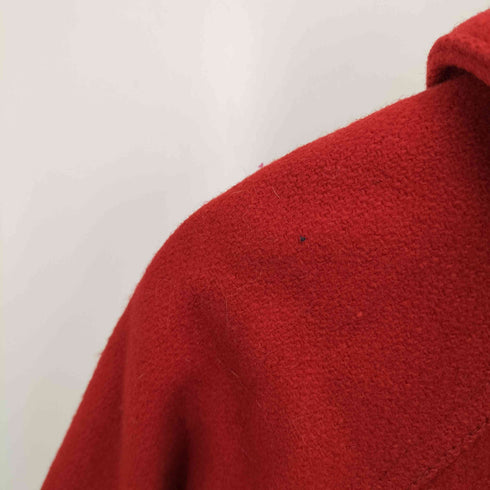 ウールリッチ WOOLRICH 80S USA製 紺タグ THE WOMAN ウール フーデッド ハーフ コート レディース