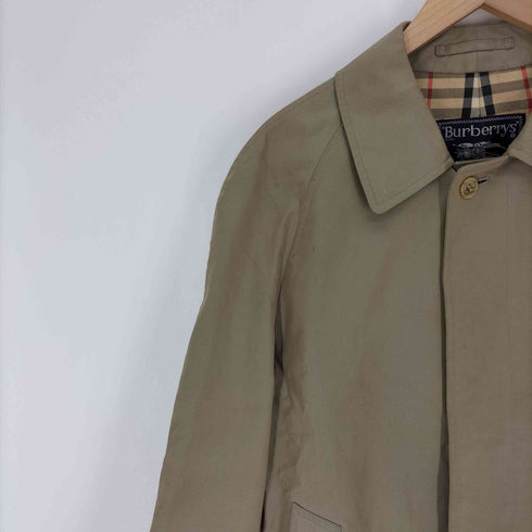 バーバリーズ BURBERRYS 80-90S 裏地 ノバチェック ステンカラー コート バルマカーンコート レディース import:M