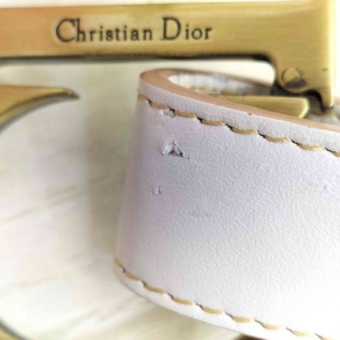 クリスチャンディオール Christian Dior CDロゴ バックル レザーベルト レディース