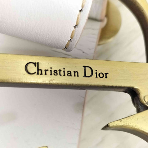 クリスチャンディオール Christian Dior CDロゴ バックル レザーベルト レディース