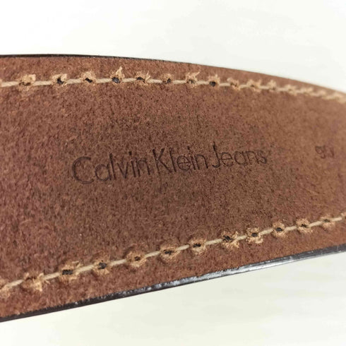 カルバンクラインジーンズ Calvin Klein Jeans CKJロゴ バックル レザーベルト メンズ