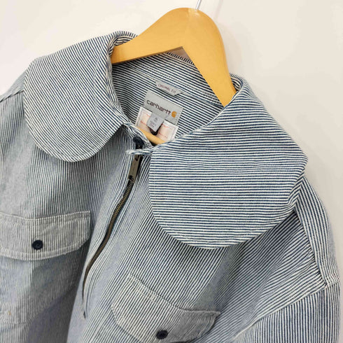 カーハート Carhartt kuroneko.marin リメイク 丸襟 ハーフジップ ジャケット レディース JPN:XL
