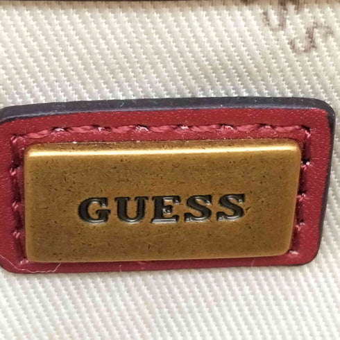 ゲス GUESS ロゴ チェーン コーデュロイ レザー ワンショルダー バッグ レディース