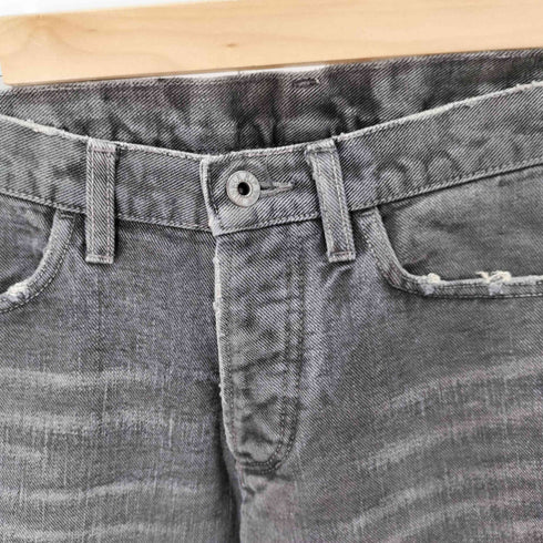 リップヴァンウィンクル RIPVANWINKLE ダメージ加工ストレートデニムパンツ メンズ US:30-31