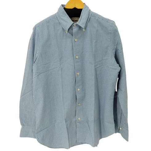 フィナモレ FINAMORE ORIGINAL CHAMBRAY ボタンダウンチェックシャツ イタリア製 メンズ import:L