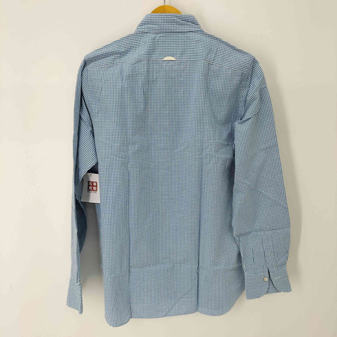 フィナモレ FINAMORE ORIGINAL CHAMBRAY ボタンダウンチェックシャツ イタリア製 メンズ import:L