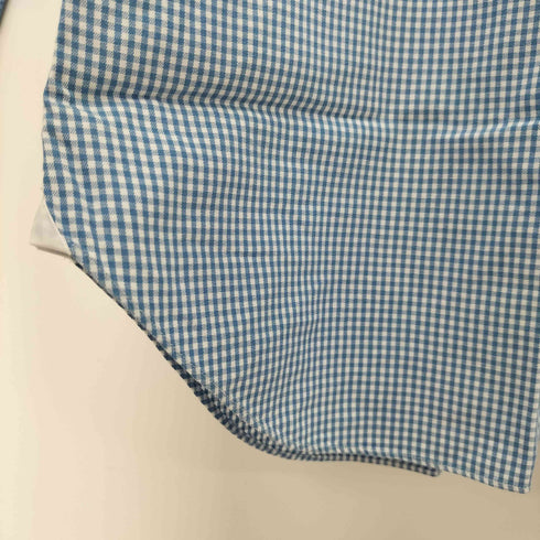 フィナモレ FINAMORE ORIGINAL CHAMBRAY ボタンダウンチェックシャツ イタリア製 メンズ import:L