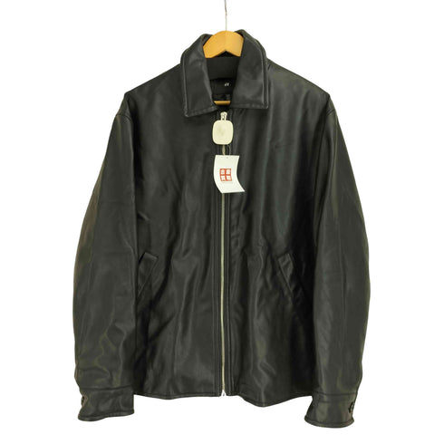 エイチアンドエム H&M フェイクレザー ブルゾン シングルライダース ジャケット メンズ import:XL