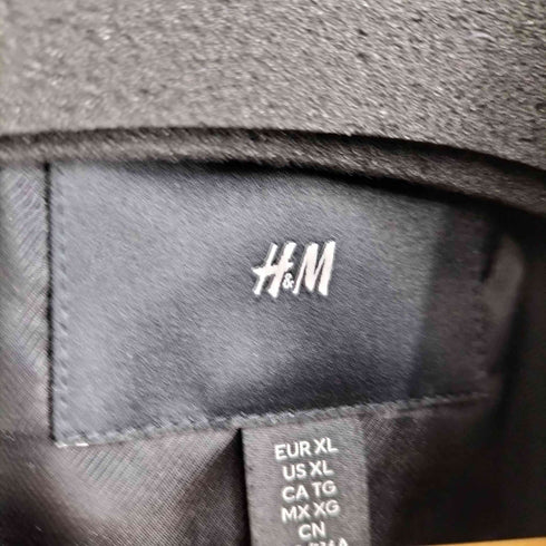 エイチアンドエム H&M フェイクレザー ブルゾン シングルライダース ジャケット メンズ import:XL
