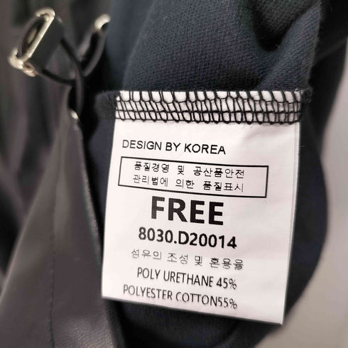 フェイクレザージップアップジャケット メンズ FREE