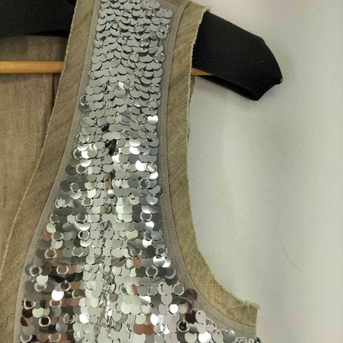 ザラ ZARA スパンコールベスト レディース import:XS