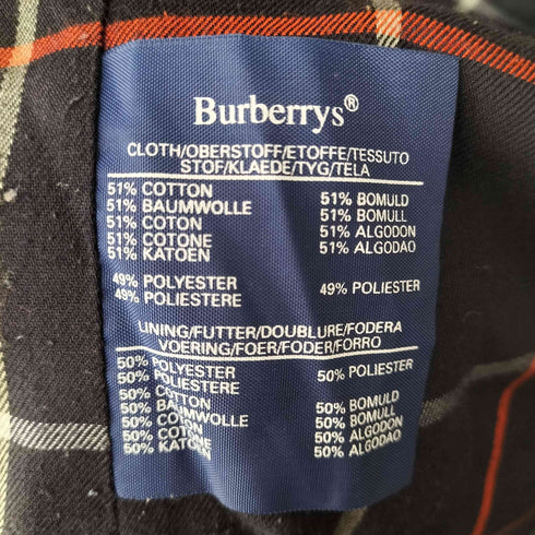 バーバリーズ BURBERRYS 裏地チェック ステンカラーコート レディース