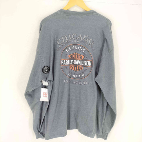 ハーレーダビッドソン HARLEY-DAVIDSON スリーブフレイムパターン 長袖Tシャツ メンズ 2XL