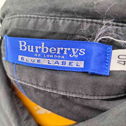 バーバリーブルーレーベル BURBERRY BLUE LABEL ロゴ刺繍 L/S シャツ レディース 40