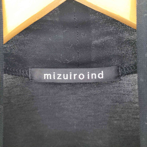 ミズイロインド mizuiro ind タートルネックカットソー シアー L/S レディース FREE