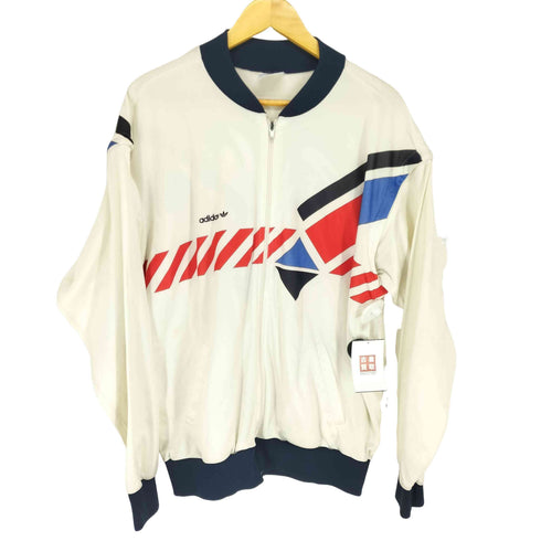 アディダス adidas 70-80s USA製 デタッチャブルスリーブ ジップアップトラックジャケット メンズ XL