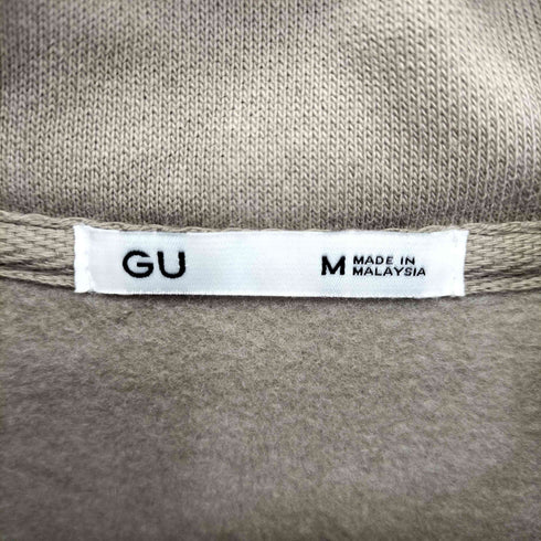 ジーユー GU ヘビーウエイトスウェット ハーフジッププルオーバー レディース JPN:M