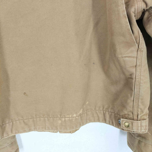 カーハート Carhartt 00s USA製 裏地ブランケット企業ロゴ刺繍ダック地デトロイトジャケット メンズ JPN:46