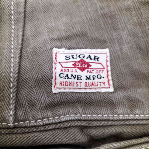 シュガーケーン SUGAR CANE コインポケット ヘリンボーン ボタンフライ アンクル パンツ メンズ JPN:M