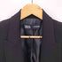 ザラ ZARA BLAZER WITH ROLLED-UP SLEEVES ボタンレス ガウン ブレザー ジャケット 肩パッド レディース import:XS