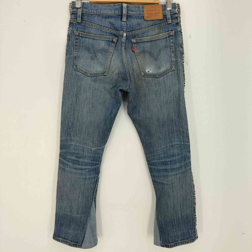リーバイス Levis 501 SKINNY STRETCH 千鳥格子 ドッキング ボタンフライデニム メンズ W25/L26