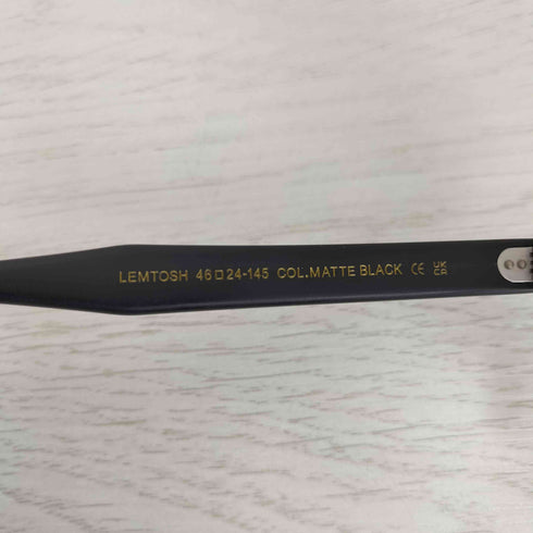 モスコット MOSCOT LEMTOSH MATTE BLACK レムトッシュ マットブラック ウェリントン クリアレンズ 眼鏡 メンズ 46□24-145