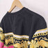 ザラ ZARA 総柄 ポリ クルーネック スウェット メンズ import:M