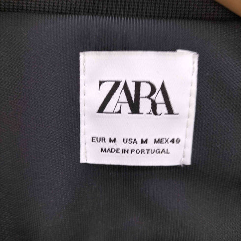 ザラ ZARA 総柄 ポリ クルーネック スウェット メンズ import:M