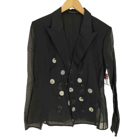 ヨウジヤマモト Yohji Yamamoto 24SS DOT GREY DISCHARGE PRINT 6B DOUBLE JACKET レディース JPN:1