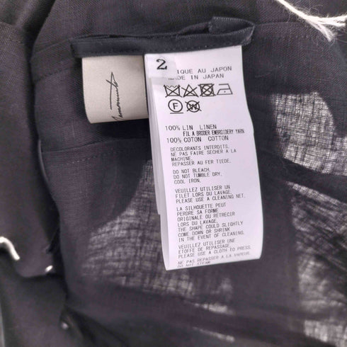 ヨウジヤマモト Yohji Yamamoto 24SS LINEN CLOTH 6B HAND STITCH DOUBLE JACKET レディース JPN:2
