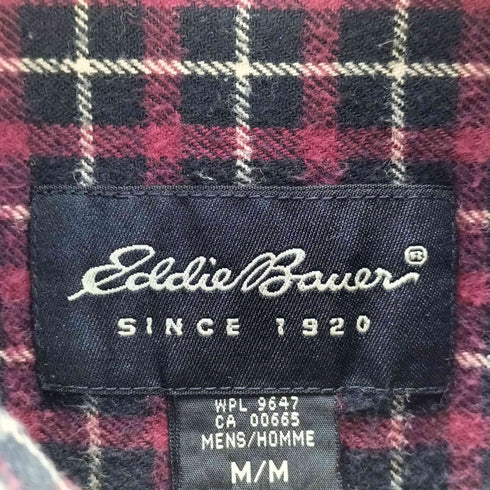 エディーバウアー Eddie Bauer 00s チェック柄フランネルシャツ メンズ JPN:M
