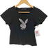 プレイボーイ PLAYBOY 両面プリントクロップドTシャツ レディース import:M